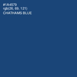 #1A4579 - Chathams Blue Color Image